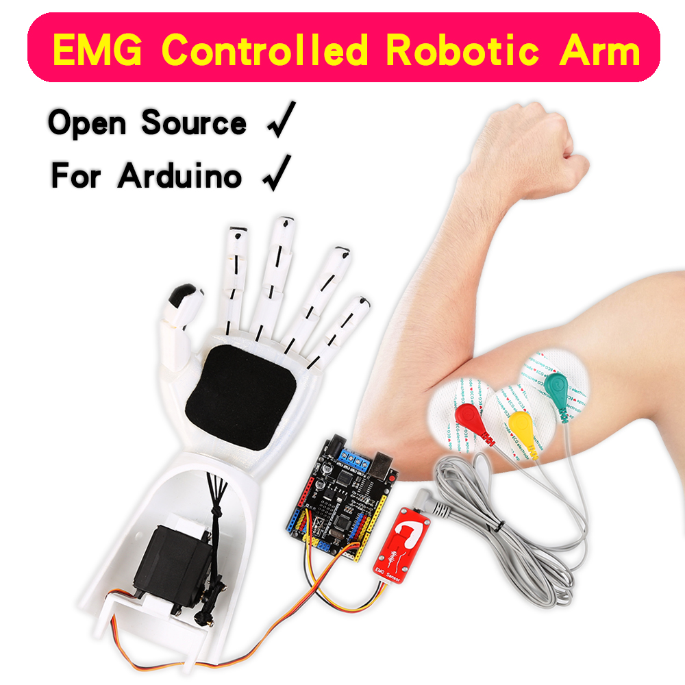 Arduino Robot - EMG 센서 로봇 팔 전기 근육
