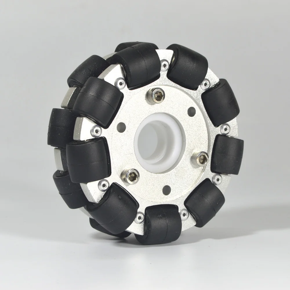 Robot Wheel - 4인치/100mm 이중 알루미늄 전방향 휠, 로봇