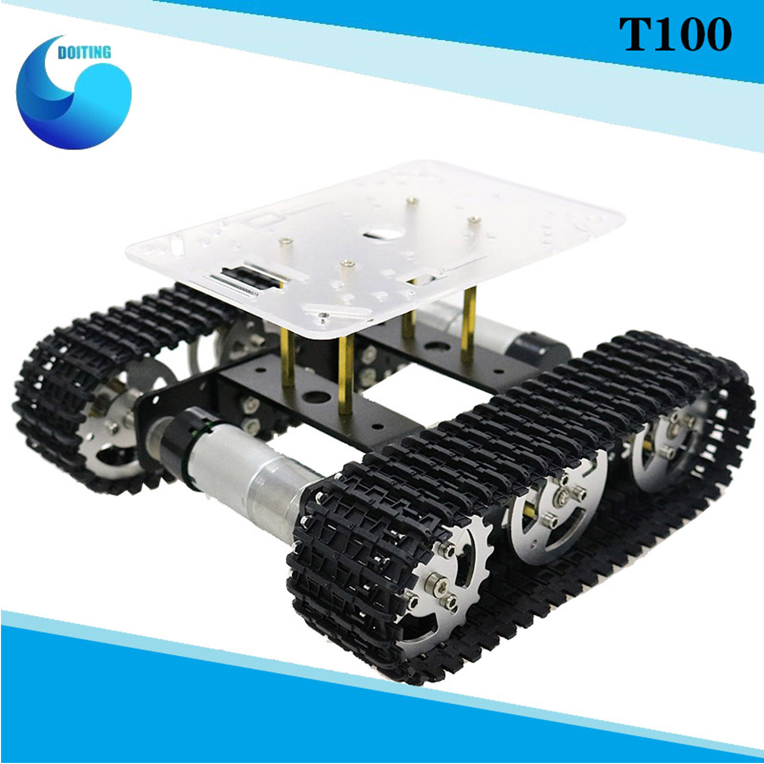 Tracked Robot Chassis - RC 금속 로봇 탱크 자동차 섀시