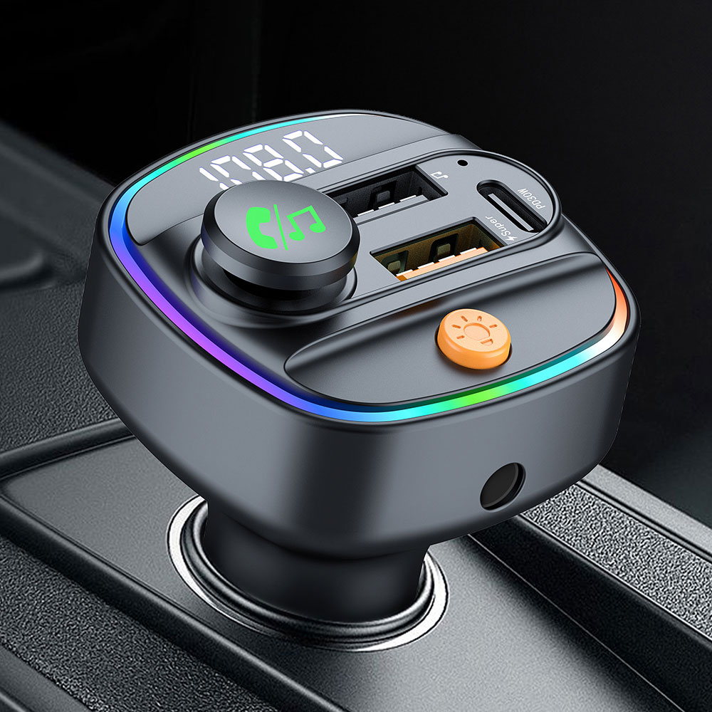 Robot Bluetooth Car - 블루투스 5.4 FM 트랜스미터 핸즈프리 차량용