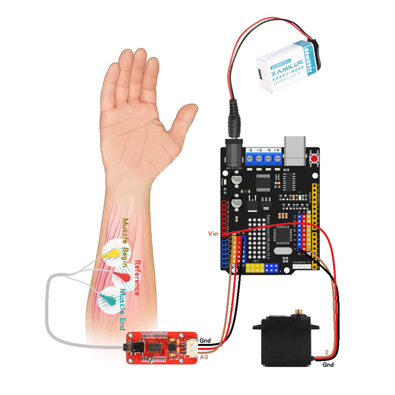 EMG 센서 로봇 팔 전기 근육 신호 센서 로봇 팔,  - Arduino Robot 리뷰 및 가격