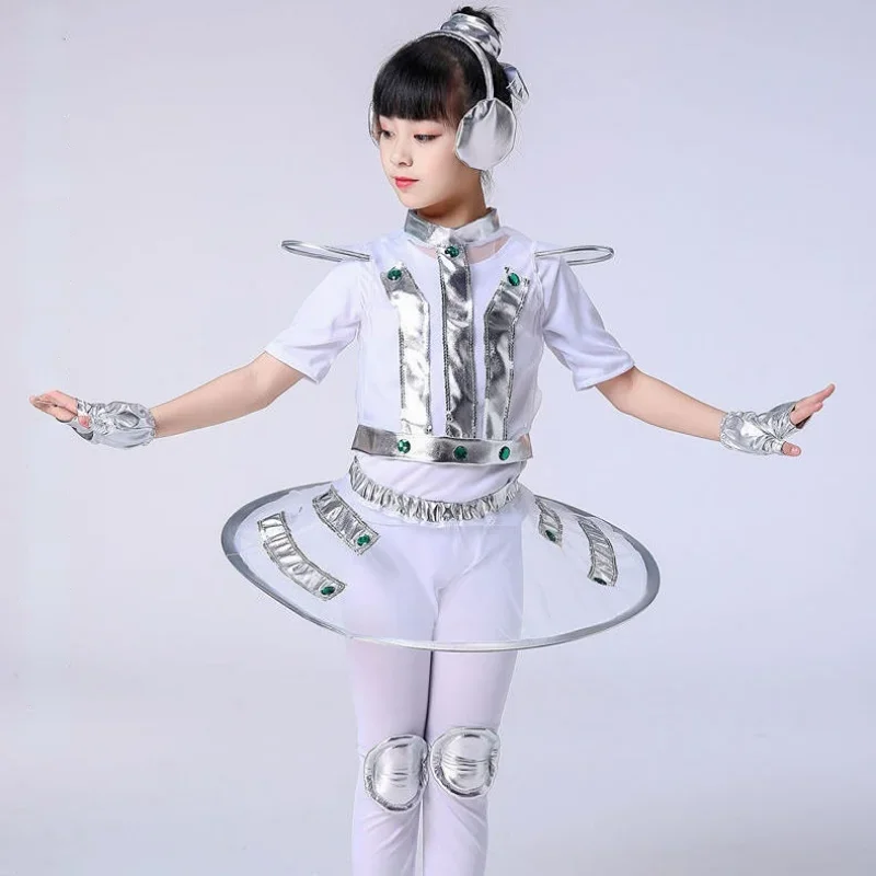 어린이 로봇 우주 미래 스타일 의상 소년 소녀 공연 의 - Robot Kit 리뷰 및 가격