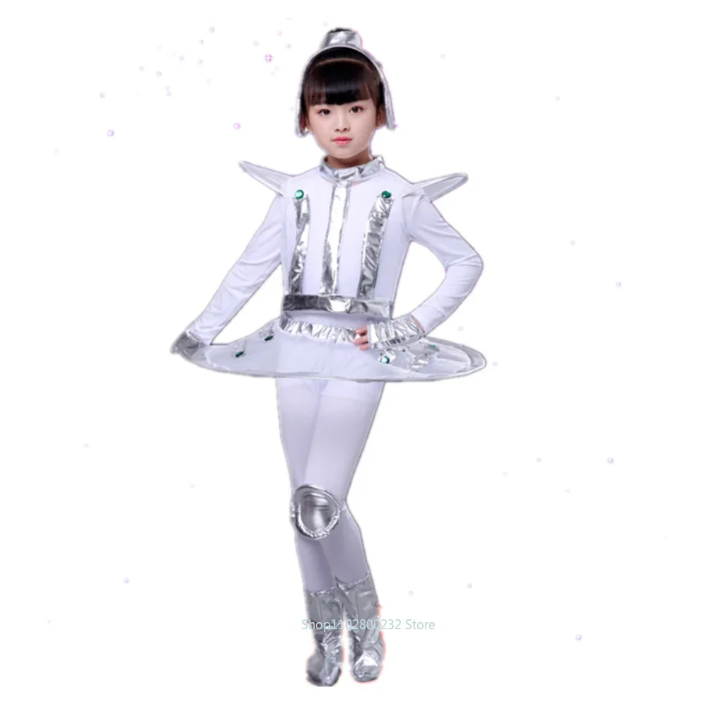 어린이 로봇 우주 미래 스타일 의상 소년 소녀 공연 의 - Robot Kit 리뷰 및 가격
