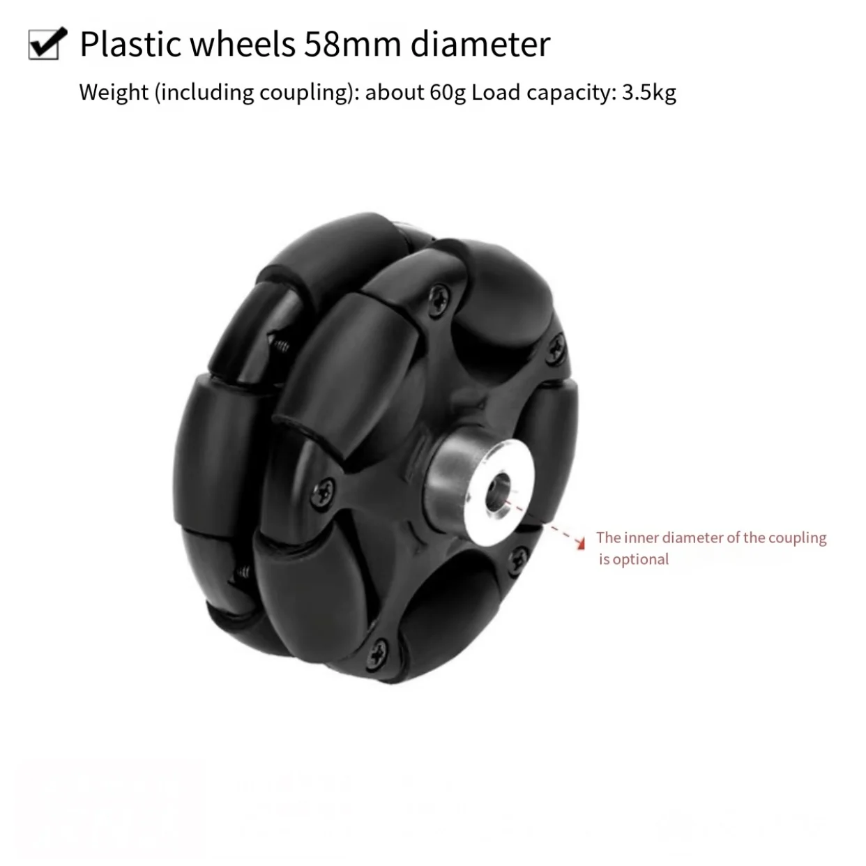 금속 옴니 휠 지능형 휠 로봇 58mm 60mm 75m - Robot Wheel 리뷰 및 가격