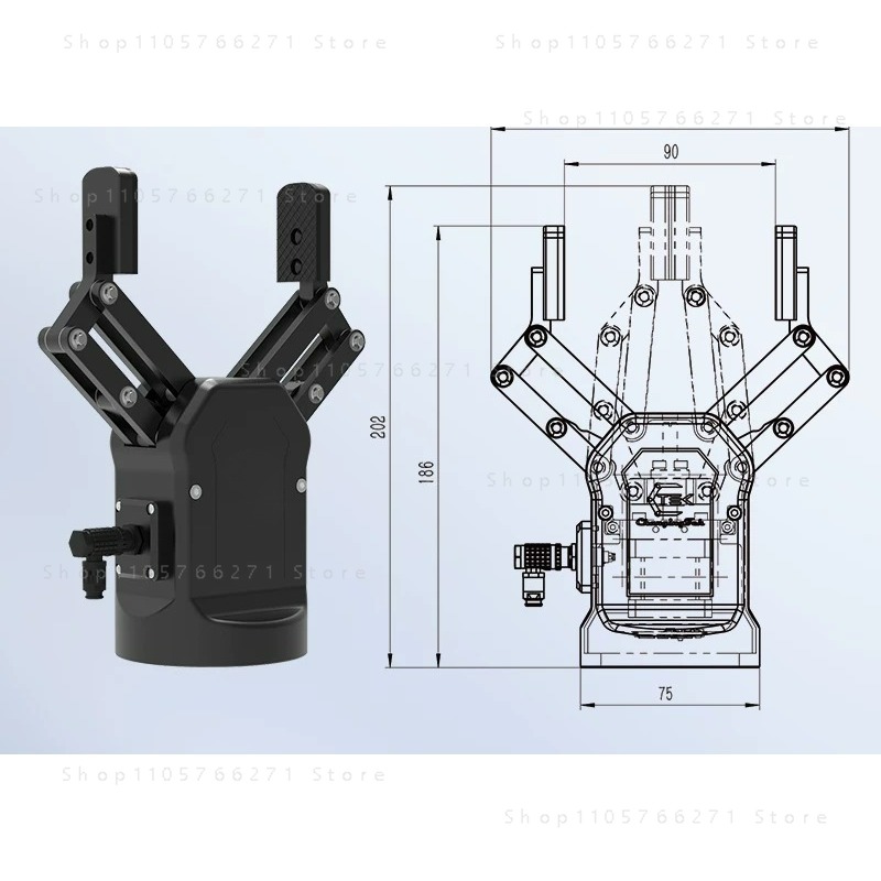 협동 로봇 유연력 제어 120mm 2핑거 전동 클로 그 - Robot Gripper Claw 리뷰 및 가격