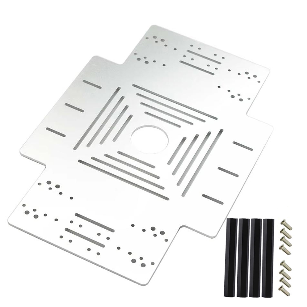 큰 금속판 알루미늄 합금 섀시, 50mm 커플링, 아두 - Stm32 Robot 리뷰 및 가격