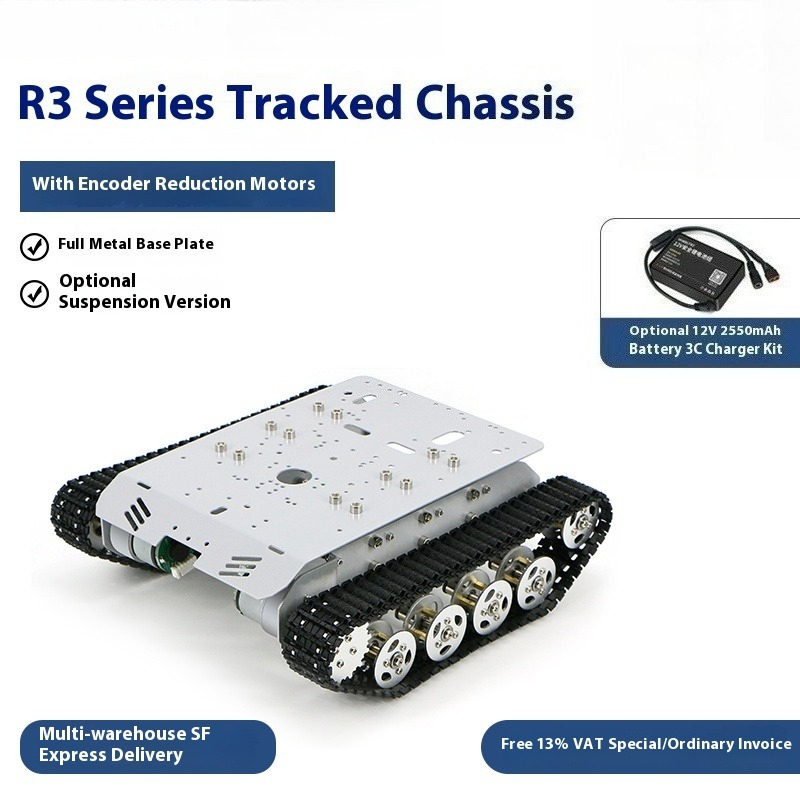 R3 시리즈 탱크 섀시, 지능형 전기 트롤리 크롤러 차 - Tracked Robot Chassis 리뷰 및 가격
