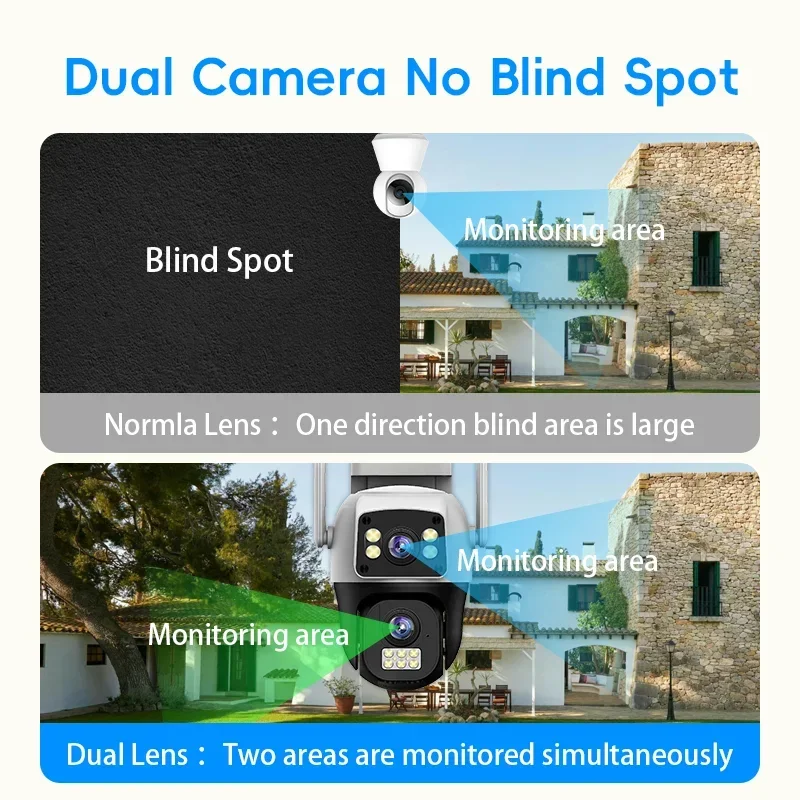 8MP 4K WIFI IP 카메라 PTZ 야외 듀얼 스 - Pan Tilt Bracket 리뷰 및 가격