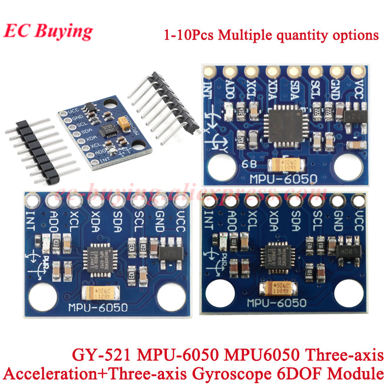 1-10Pcs GY-521 MPU-6050 MPU605 - Accelerometer Mpu6050 리뷰 및 가격