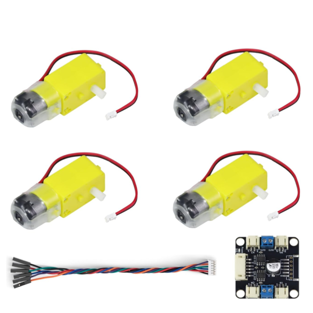 4 TT 모터 및 드라이버 키트 4 DC 모터 L298 - Motor Driver L298N 리뷰 및 가격