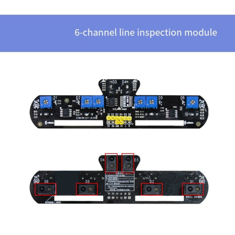 로봇공학용 JABS-6채널 적외선 추적 모듈 - 스마트 - Robot Bluetooth Car 리뷰 및 가격