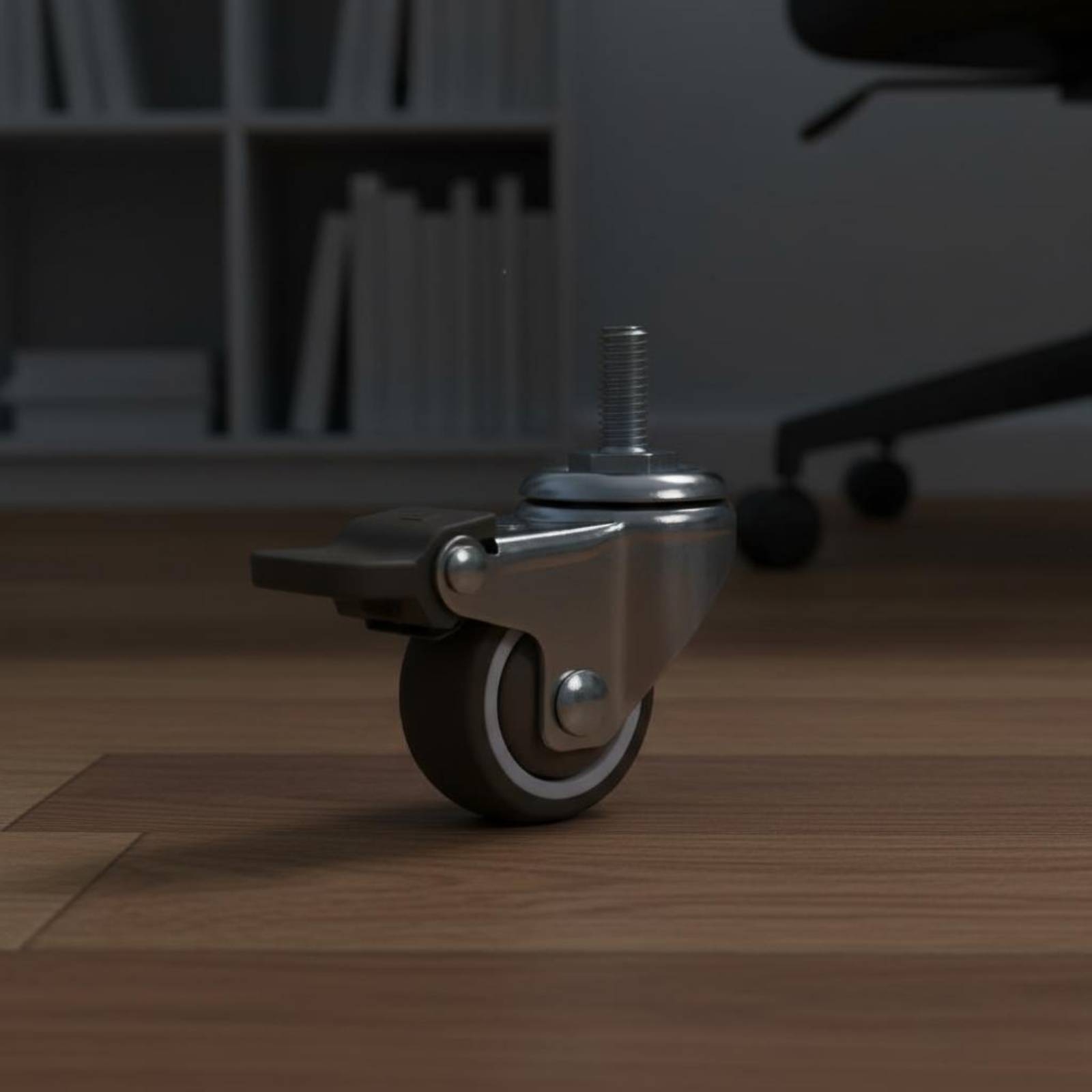 나사형 스템 캐스터 휠 바닥 친화적인 브레이크 캐스터  - Caster Wheel 리뷰 및 가격