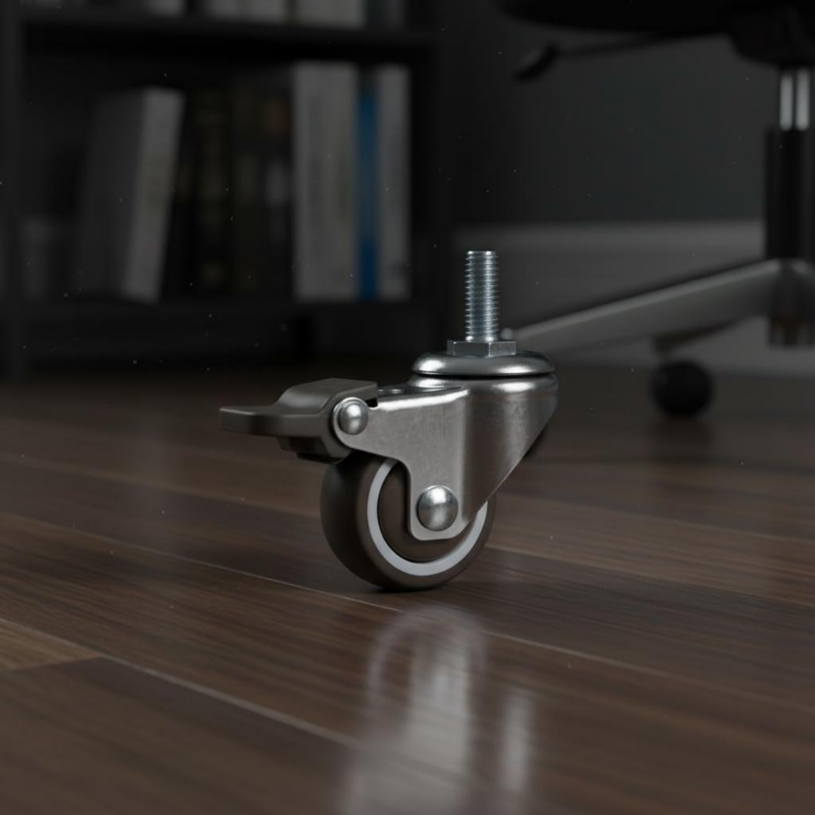 나사형 스템 캐스터 휠 바닥 친화적인 브레이크 캐스터  - Caster Wheel 리뷰 및 가격