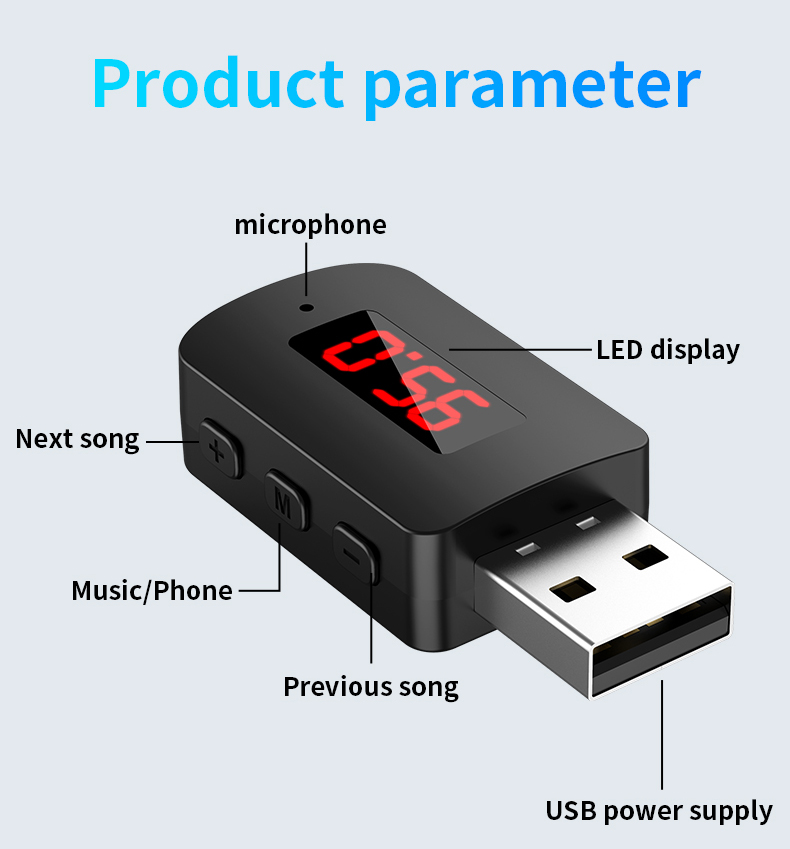 블루투스 5.4 미니 USB 수신기 LED 디스플레이  - Robot Bluetooth Car 리뷰 및 가격