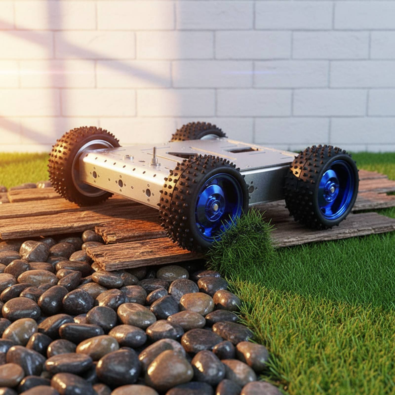 4WD 스마트 자동차 섀시 1.5KG 적재 용량 4WD - Robot Chassis 리뷰 및 가격