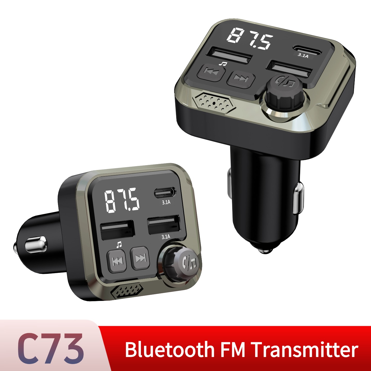 블루투스 차량용 FM 송신기 핸즈프리 카 키트 MP3  - Robot Bluetooth Car 리뷰 및 가격
