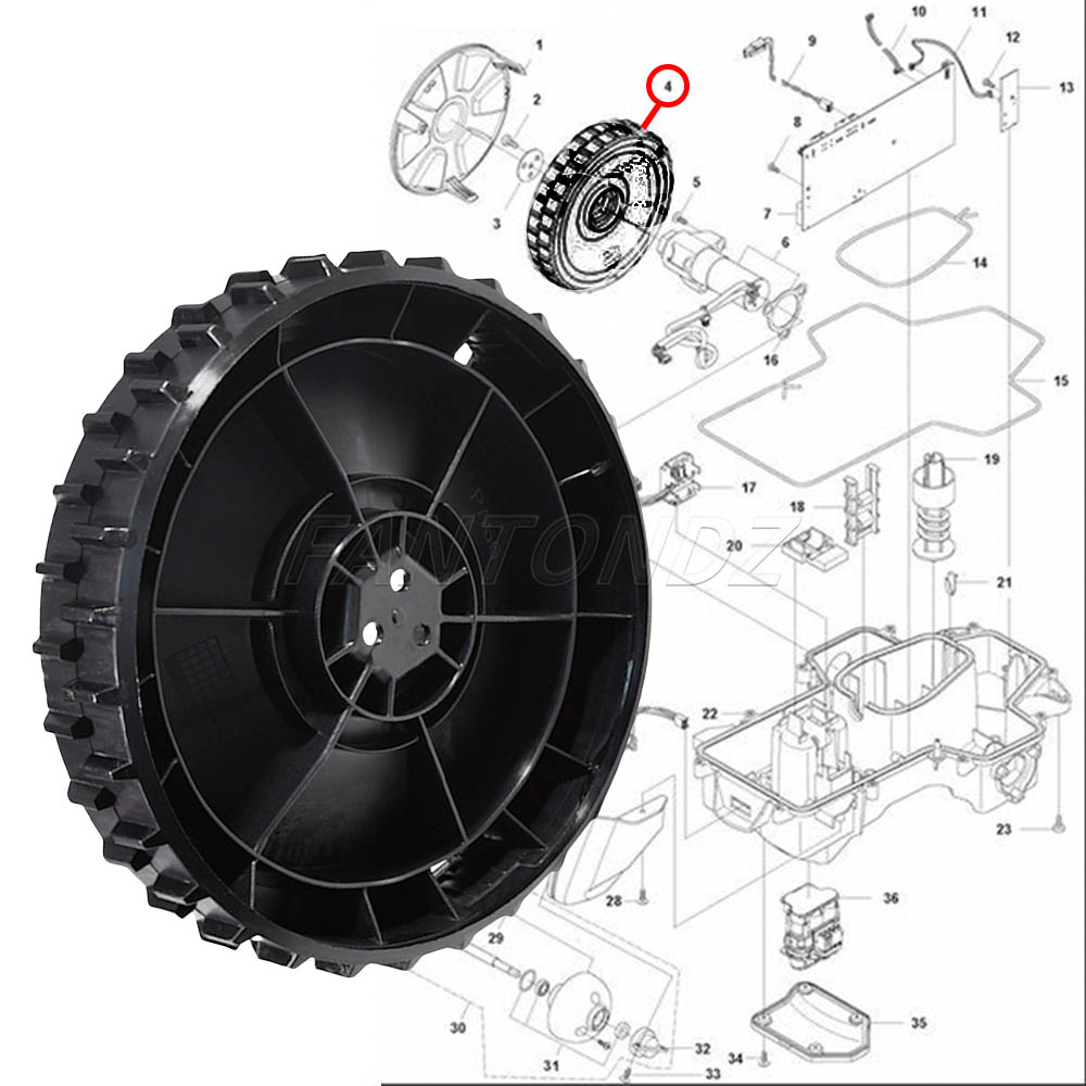 Husqvarna R38Li R40Li R45Li R5 - Robot Wheel 리뷰 및 가격