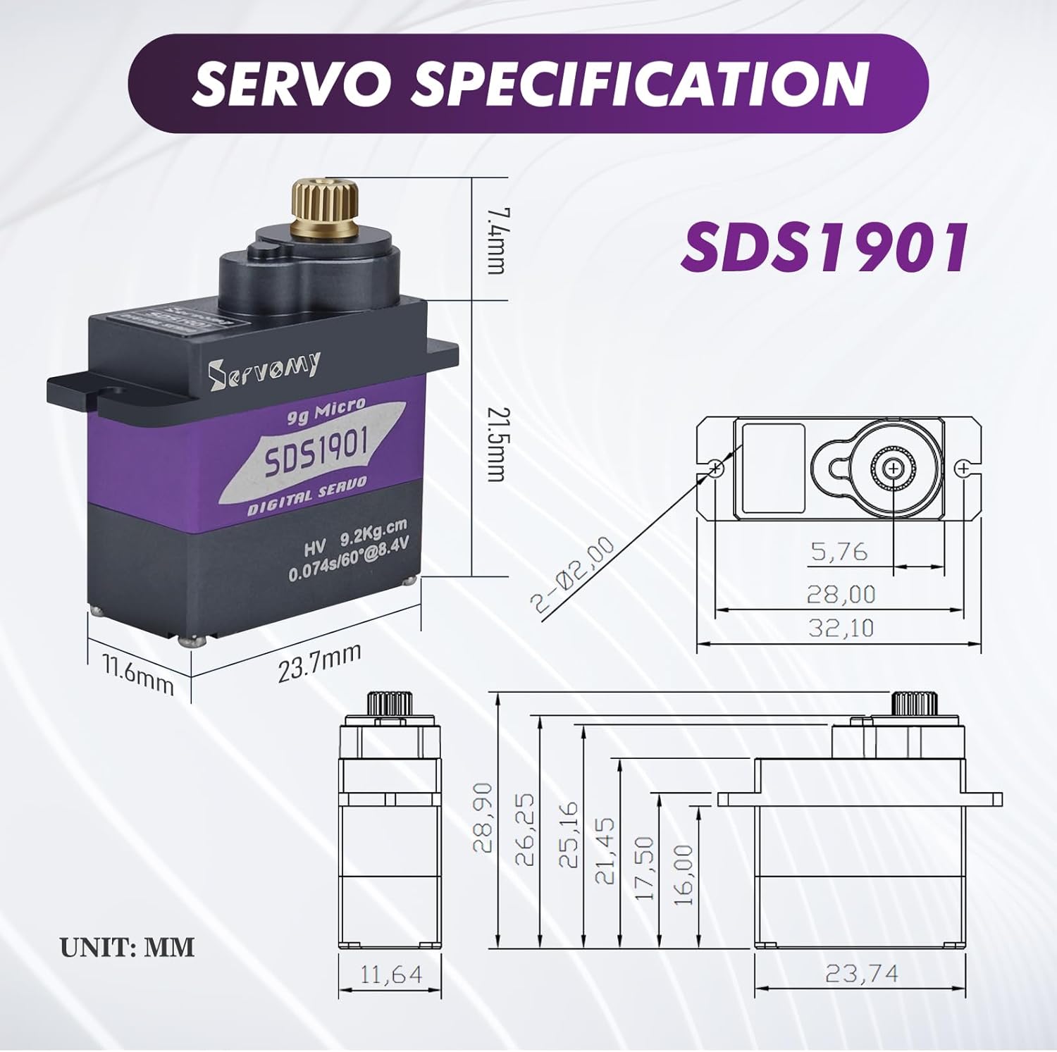SERVOMY-SDS1901 디지털 9G 마이크로 코어 - Arduino Robot 리뷰 및 가격