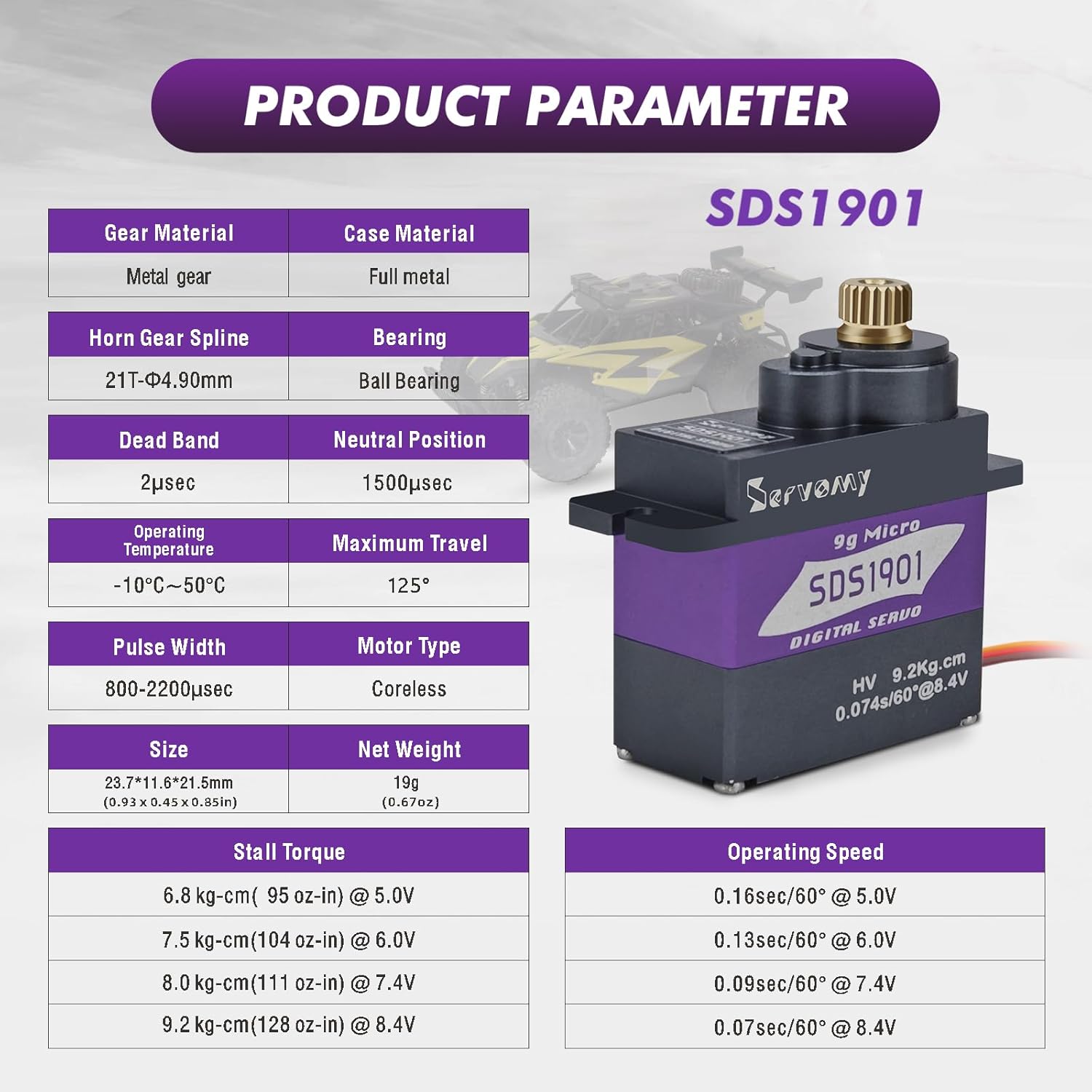 SERVOMY-SDS1901 디지털 9G 마이크로 코어 - Arduino Robot 리뷰 및 가격