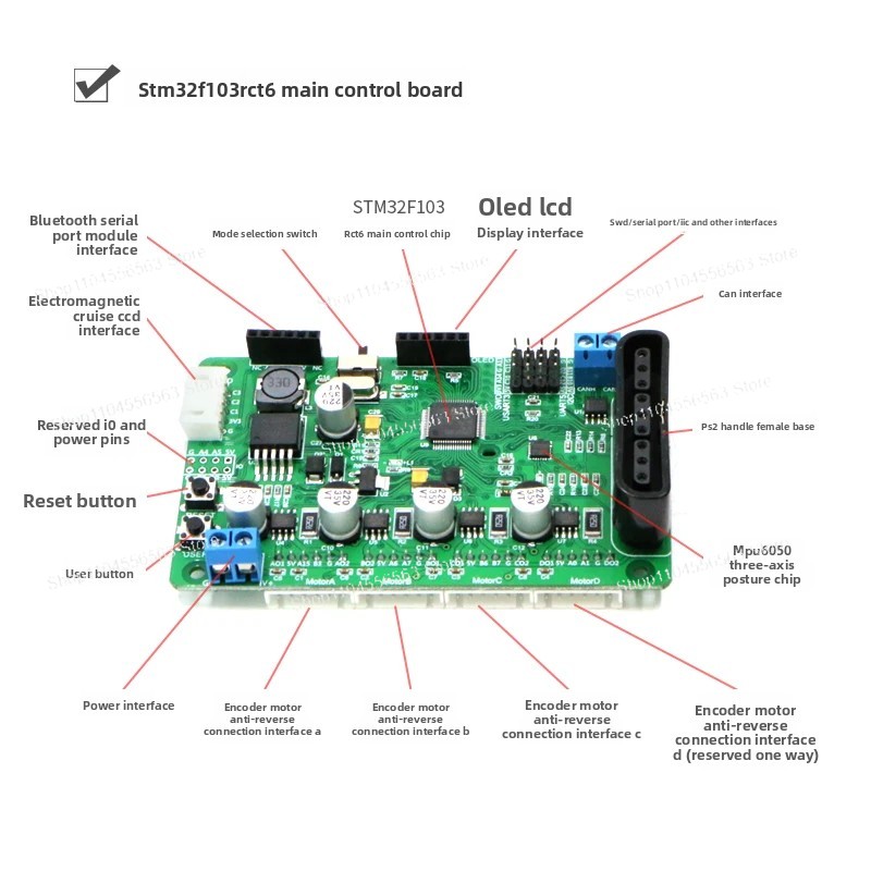 CCD 라인 추적 센서가 장착된 4WD 메카넘 휠 로봇 - Line Follower Robot 리뷰 및 가격
