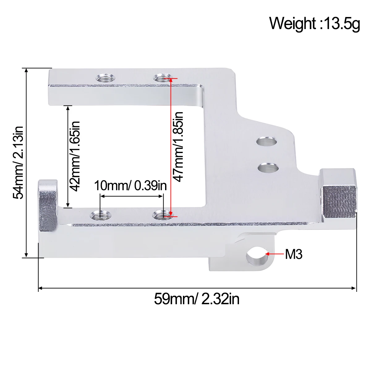 Vanquish F10 F10T용 1PC 알루미늄 서보 - Servo Bracket 리뷰 및 가격