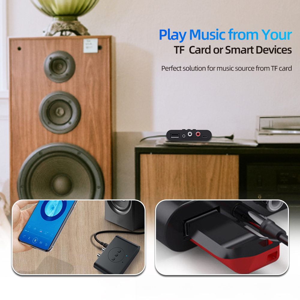 NFC 블루투스 5.0 오디오 리시버 U 디스크 RCA - Robot Bluetooth Car 리뷰 및 가격