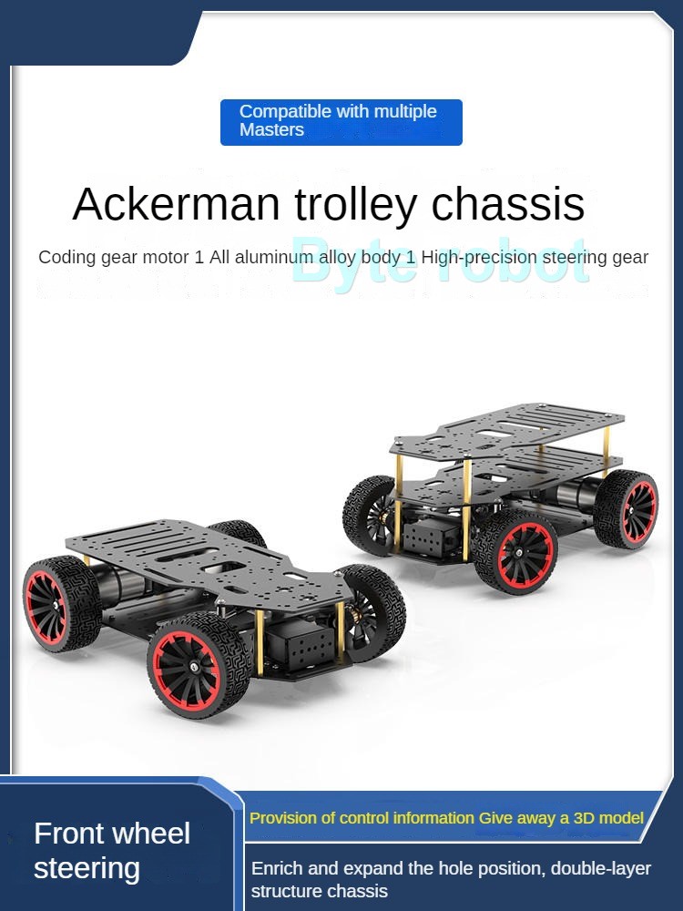 듀얼 인코더 모터 전면 휠 서보 스티어링 프로그래밍 가 - Tracked Robot Chassis 리뷰 및 가격