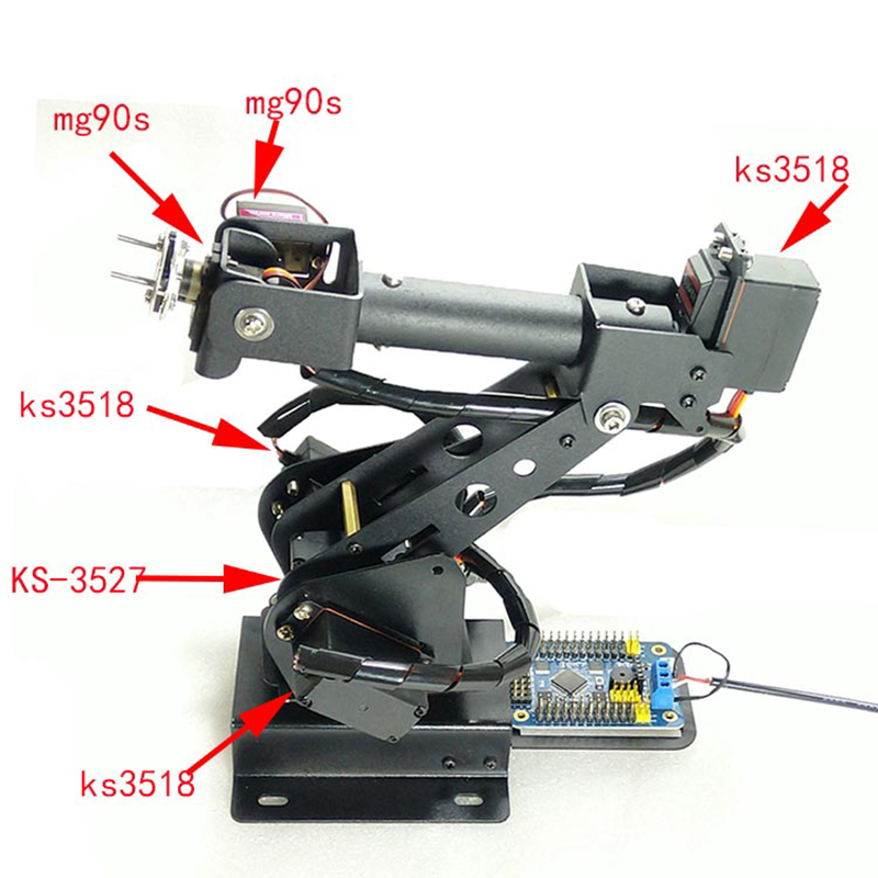 6 자유도 로봇 팔 ABB 산업용 로봇 팔 금속 디지털 - Robot Arm Kit 리뷰 및 가격